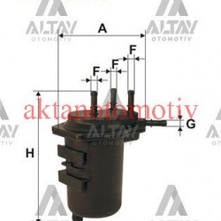 YAKIT FİLTRESİ (MAZOT) JUKE 10-14 / NOTE 07-12 / MICRA 05-10 / CLİO II / KANGOO 1.5 DCI DELİKSİZ YAKIT FİLTRESİ (MAZOT) JUKE 10-14 / NOTE 07-12 / MICRA 05-10 / CLİO II / KANGOO 1.5 DCI DELİKSİZ